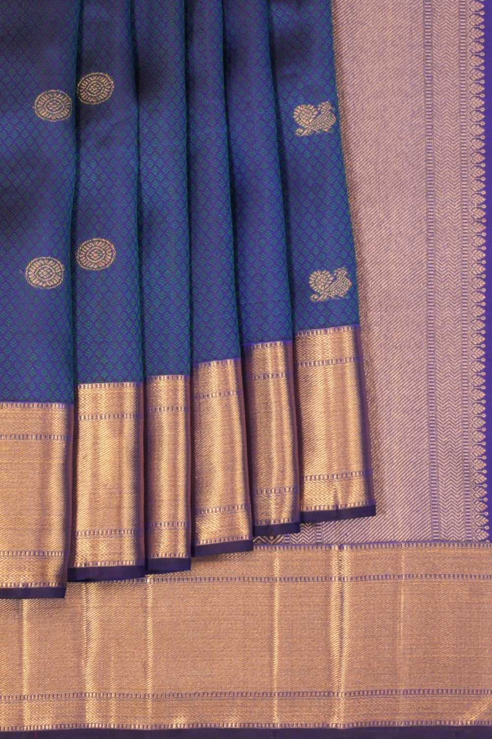 Image of South Silk Blue Saree